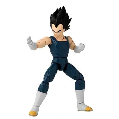 Abbildung von BANDAI Dragon Ball Super Hero Star Actionfigur 17 cm Vegeta Offizielle Lizenz Gelenkige Figur Spielzeug für Kinder ab 4 Jahren 40723
