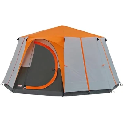 Abbildung von Coleman Octagon 8 Personen Kuppelzelt, blau Grau, (LxBxH): 418 x 215 cm, wasserdicht WS 2000mm