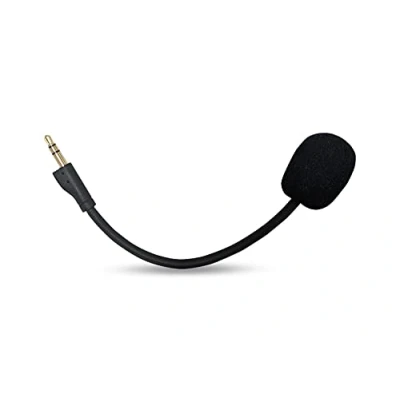 Abbildung von Ersatz Spielmikrofon für Logitech G Pro X &amp; Gaming Headset auf PS4 PS5 Xbox One PC, abnehmbares 3,5 mm Boom Mikrofon