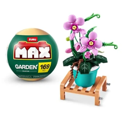 Abbildung von MAX Premium Garden Bausteine (bis zu 233 Teile, 6 zum Sammeln). für Teenager, Erwachsene und Sammler. Baue, sammle präsentiere Deine Gartensammlung! (Phalaenopsis, 1 Kapsel)