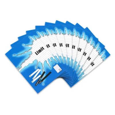 Abbildung von Limit Schulheft A4, 16 Blatt, Lineatur 21, liniert ohne Rand, blau, 10 Stück