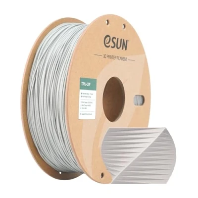 Abbildung von eSUN Light Weight TPU Filament 1.75mm, 3D Drucker LW, Maßgenauigkeit +/ 0.05mm, 0.75KG Spule schäumendes Material für Modelldruck (Grau, 1KG)