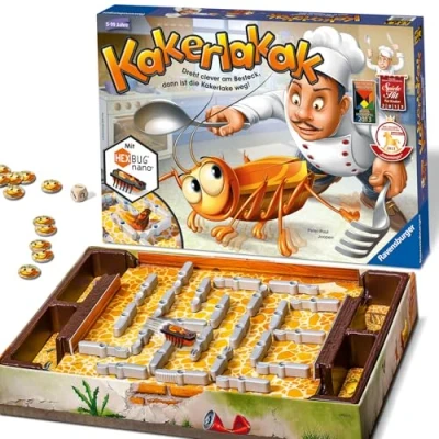 Abbildung von Ravensburger 22212 Kakerlakak Kinderspiel mit elektronischer Kakerlake für Groß und Klein, Familienspiel 2 4 Spieler, ab 5 Jahren