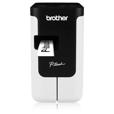 Abbildung von Brother PT P700 Beschriftungsgerät für den PC (für 3,5 bis 24 mm breite TZe Schriftbänder, zu 30 mm/Sek. Druckgeschwindigkeit)