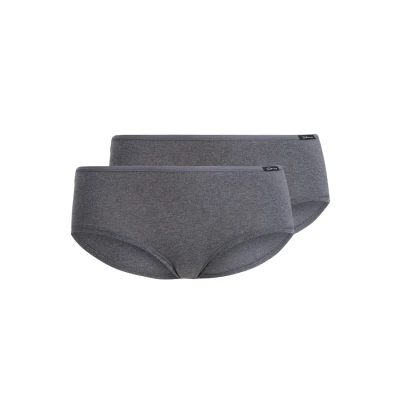 Abbildung von Skiny Damen Panty 2ER PACK Panties, Damen, Größe: 36, Anthracite melange
