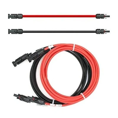 Abbildung von SOLARTRONICS Verlängerungskabel 6mm² inkl. Solarstecker 2x12m PV Kabel H1Z2Z2 K beidseitig rot/schwarz Photovoltaik mit Stecker Solarkabel für Solaranlage Made in Germany