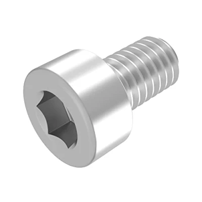 Abbildung von SECCARO Zylinderschraube M6 x 10 mm, Edelstahl V2A VA A2, DIN 912 / ISO 4762, Innensechskant, Vollgewinde, 20 Stück