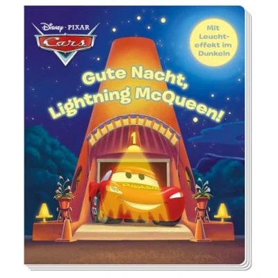 Abbildung von Disney PIXAR Cars: Gute Nacht, Lightning McQueen!: Pappbilderbuch mit Glow in the Dark Effekten auf jeder Seite