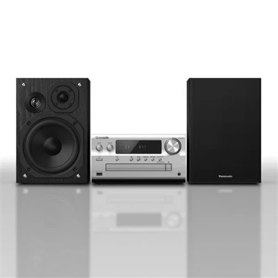 Abbildung von Technics SC PMX802E S Premium Hi Fi System mit DAB Radio, CD Player &amp; Res Streaming, integriertem Chromecast, Bluetooth, AirPlay 2, 3 Wege Lautsprecher, Silber