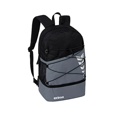 Abbildung von Erima Unisex Six Wings Rucksack mit Bodenfach, Slate grey/schwarz, 1