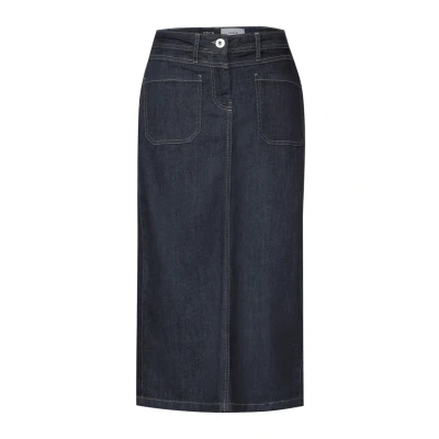 Abbildung von Cecil MIDI Srock Alinienrock, Damen, Größe: 33, Blau