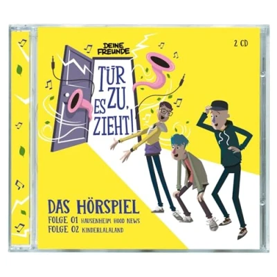 Abbildung von Tür zu, es zieht! Folge 01: Hausenheim Hood News + 02: Kinderlalaland (Hörspiel)