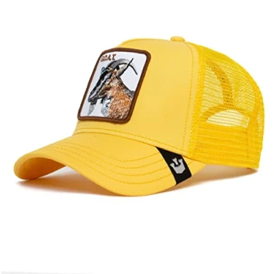 Abbildung von Goorin Bros. Unisex Erwachsene Farm Original Seasonal Snapback Trucker Hat for Men and Women Baseballkappe, Gold The G.o.a.t, Einheitsgröße