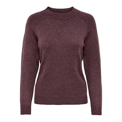 Abbildung von ONLY Damen ONLRICA Life L/S Pullover KNT NOOS 15204279, Rose Brown/W. Melange, S