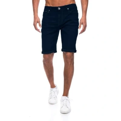 Abbildung von JEEL Herren Kurze Hosen Slim Fit Jeans Shorts 5 Pocket Style Stretch Hose für Männer Basic Washed 7 Schwarz 36W