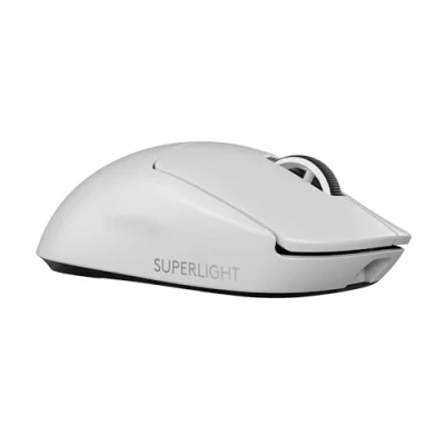 Abbildung von Logitech g Pro X Superlight 2 SE kabellose Gaming Maus, 60 Grade Maus mit 5 programmierbaren Tasten, 44K DPI Sensor, 888+ IPS, 1 kHz Signalrate, USB C Ladefunktion für PC/Mac Weiß