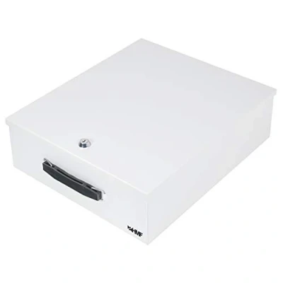 Abbildung von HMF 142 07 Abschließbare XL Dokumentenkassette für Ordner DIN A4 / B4 Lichtgrau