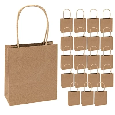 Abbildung von Idena 60057 Papiertüten, 20 Stück, 18 x 8 21 cm, Geschenktüten, Kraftpapier Tüten, Basteltüten zum Verzieren und Verschenken