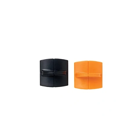 Abbildung von Original Fiskars Ersatzklingen Für Papierschneidemaschinen, gerade Klinge und Falzklinge, Schnitte, High Profile TripleTrack, Orange/Schwarz, 1003905
