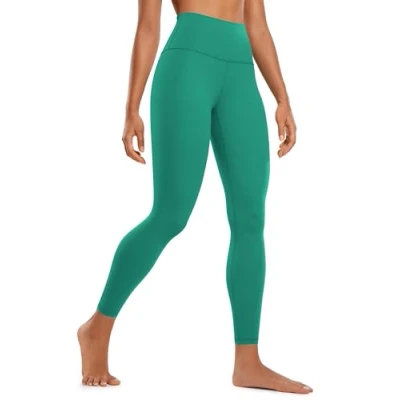 Abbildung von CRZ Yoga Butterluxe Damen High Waist Sport Leggings Blickdicht Leggins Sporthose Workout Gym Yogahose 64cm Cascadia Grün 38