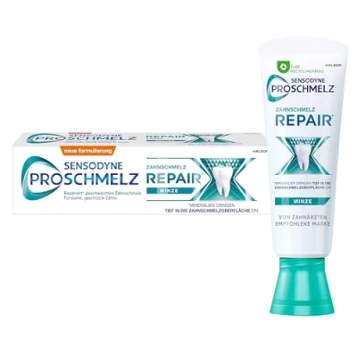 Abbildung von Sensodyne ProSchmelz Repair Zahnpasta, tägliche Zahnpasta mit Fluorid, 1x75ml, repariert nachweislich durch Säuren geschwächten Zahnschmelz