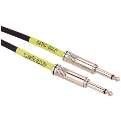 Abbildung von Ernie Ball Instrumentenkabel, gerade/gerade, 3 m, Schwarz