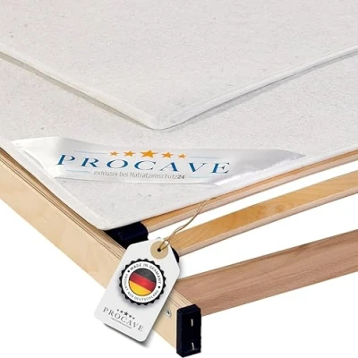 Abbildung von PROCAVE Hochwertiger Filzschoner für Lattenrost Schützende Matratzenunterlage 120x200 cm atmungsaktiver Matratzenschoner aus Nadelfilz Made in Germany