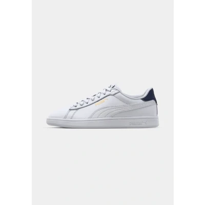 Abbildung von Puma Smash 3.0 Unisex Sneaker low, Größe: 36, White/navy/gold Leder und lederimitat