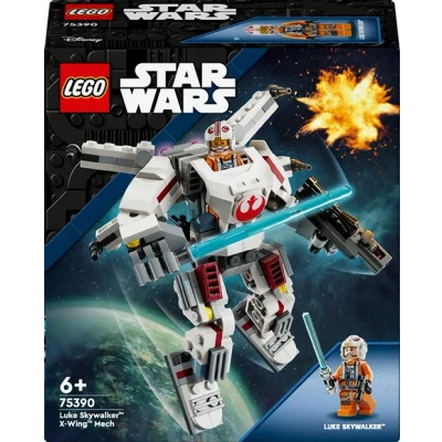 Abbildung von LEGO Star Wars Luke Skywalkers X Wing Mech, Bauspielzeug Steinen zum Sammeln, Actionabenteuer, Geschenkidee für kreative Jungen und Mädchen ab 6 Jahren 75390