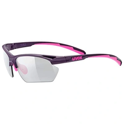 Abbildung von uvex sportstyle 802 V small Sportbrille für Damen und Herren selbsttönend beschlagfrei purple pink/smoke one size