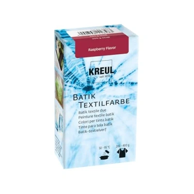 Abbildung von KREUL 98526 Javana Batik Textilfarbe, 70 g Farbpulver in Raspberry Flavor, zum Färben von Textilien mit der Shibori Technik