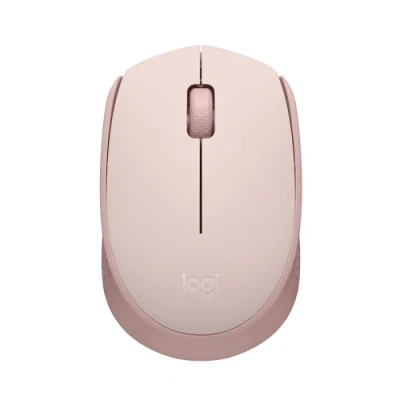Abbildung von Logitech M171 kabellose Computermaus fürPC, Mac, Laptop, 2.4 GHz mit USB Mini Empfänger, optische Spurführung, 12 Monate Batterie beidhändig anwendbar Rosa