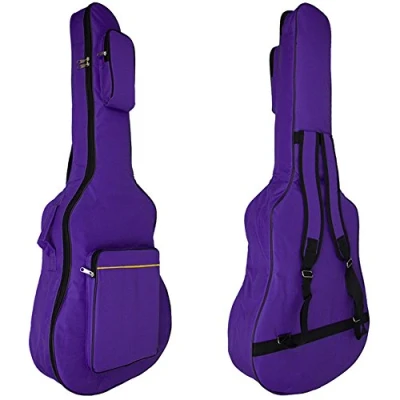 Abbildung von MINGZE 41 Zoll Gitarrentasche,Gitarren Gig Taschen,Plus Baumwolle Dicke wasserdichte verstellbare Schultergurt Gitarre Rucksack, eine Vielzahl von Farben (Lila)