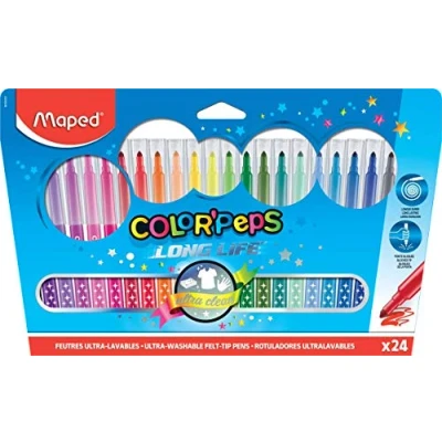Abbildung von Maped M845021 Filzstifte Color Peps Longlife, 18er Packung