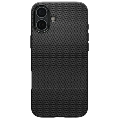 Abbildung von Spigen Liquid Air TPU Back Cover Schwarz Apple iPhone 16 Plus