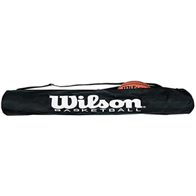 Abbildung von Wilson Unisex Adult Längliche Balltasche Basketball, Schwarz, Uni