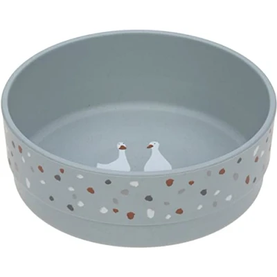 Abbildung von LÄSSIG Kinder Schüssel Schälchen Kindergeschirr ohne Melamin, BPA frei, für Spülmaschine und Mikrowelle/Bowl Tiny Farmer Goose