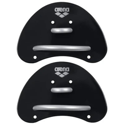 Abbildung von Arena Elite Finger Paddel, Black Silver (55), S