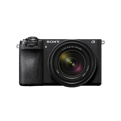Abbildung von Sony Alpha 6700 Spiegellose APS C Digitalkamera inkl. 18 135mm Zoom Objektiv, KI basierter Autofokus, 5 Achsen Bildstabilisierung, 4k 120p Video, neigbares Touch Display, Webcam