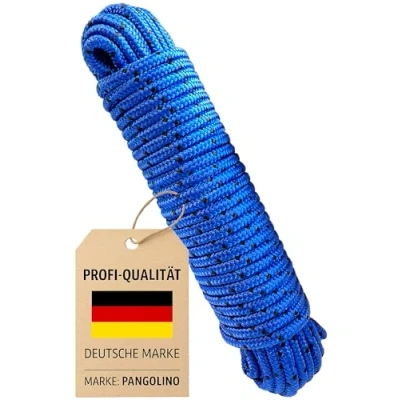 Abbildung von Pangolino Seil 8 mm 20 m Polypropylenseil blau/schwarz Bruchlast: 700kg, x