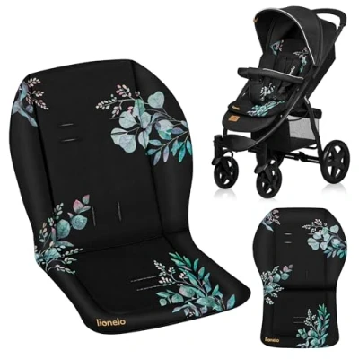 Abbildung von Lionelo SEATLINER Universelle Kinderwagenmatratze, beidseitig wasserabweisendes Material, kompatibel mit den meisten Kinderwagen, weiche Kinderwageneinlage