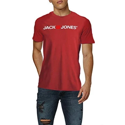 Abbildung von JACK &amp; JONES Jjecorp Logo Tee SS Crew Neck Noos T Shirt Herren Gr. XL, Rot (Rio Red)