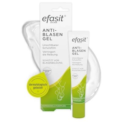 Abbildung von efasit Anti Blasen Gel, 17ml Unsichtbarer Schutzfilm der Reibung reduziert und vor schützt, Blasenstopper in Form von Schutz Gel das nicht fettet