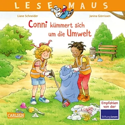 Abbildung von LESEMAUS 117: Conni kümmert sich um die Umwelt: Bilderbuch ab 3 über Müll, Umweltverschmutzung, Klimawandel und Nachhaltigkeit (117)