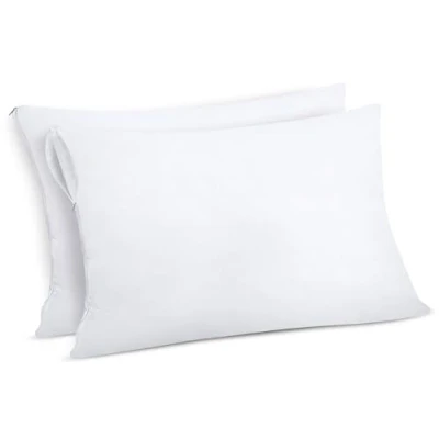Abbildung von Utopia Bedding Wasserdichter Kissenbezug 40x70 cm (2er Set) mit Reißverschluss, Kissenschoner, Oeko TEX Zertifiziert Kissenhülle