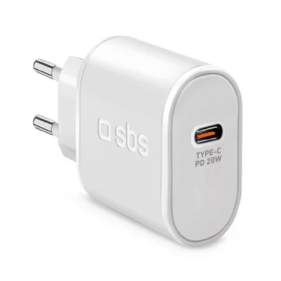 Abbildung von SBS 20W Ultra schnelles Ladegerät, mit 1 USB C und Anschluss, Wandladegerät für iPhone, Samsung, Oppo, Xiaomi, Huawei, E Reader, Headsets, Tablets