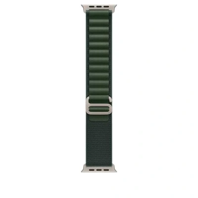 Abbildung von Apple Watch Band Alpine Loop 49 mm Dunkelgrün Medium