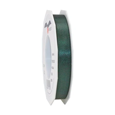 Abbildung von PRÄSENT C.E. Pattberg Satin crème, 25 m Satinband zum Einpacken von Geschenken, 15 mm Breite, Geschenkband Dekorieren &amp; Basteln, Dekoband, Anlass, Tannengrün