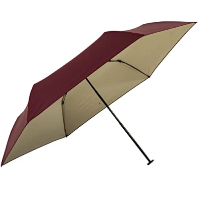 Abbildung von Doppler zero extrem leichter Mini Damen Taschenschirm UV Schutz Ultra Sun berry ivory