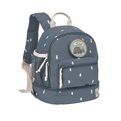 Abbildung von LÄSSIG Kinderrucksack mit Brustgurt Kindergartentasche Kindergartenrucksack 27 cm, 6,5 Liter, 3 Jahre/Mini Backpack Happy Prints Dunkelblau